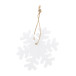 Joulox blanc  Ornement de sapin de Noël RPET, flocon de neige 