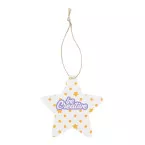 CreaJul Seed natural  custom seed paper Christmar tree ornament, star 