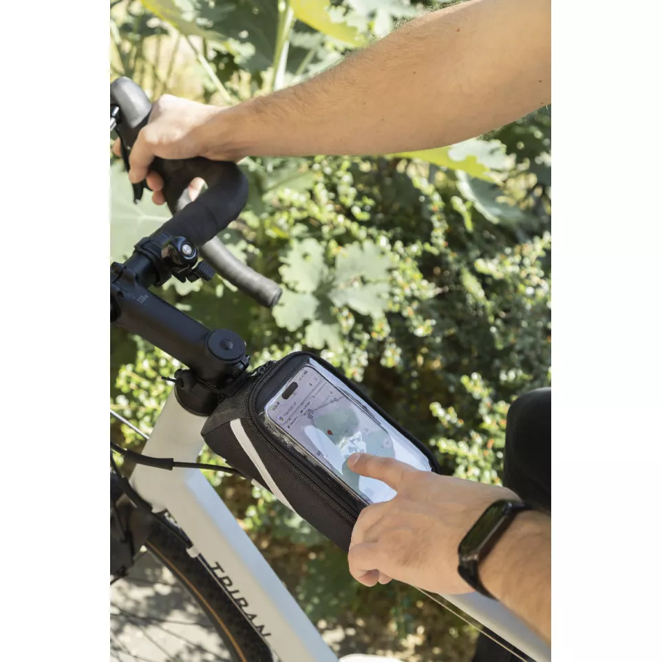 Velofon zwart  RPET fiets mobiele...