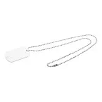 Delta zilver  ID tag ketting 