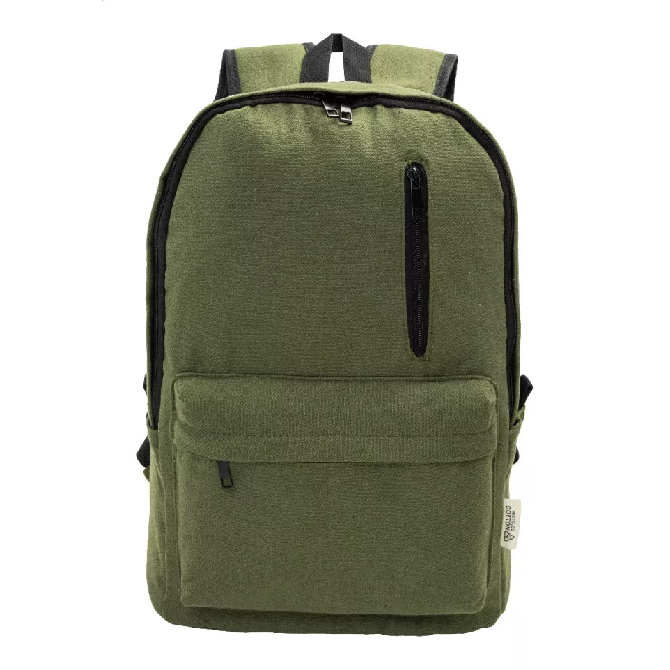 Recabak green  recycled canvas backpack 