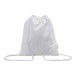 Dropex white  recycled cotton drawstring bag 