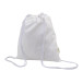 Dropex white  recycled cotton drawstring bag 