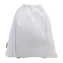 Dropex white  recycled cotton drawstring bag 