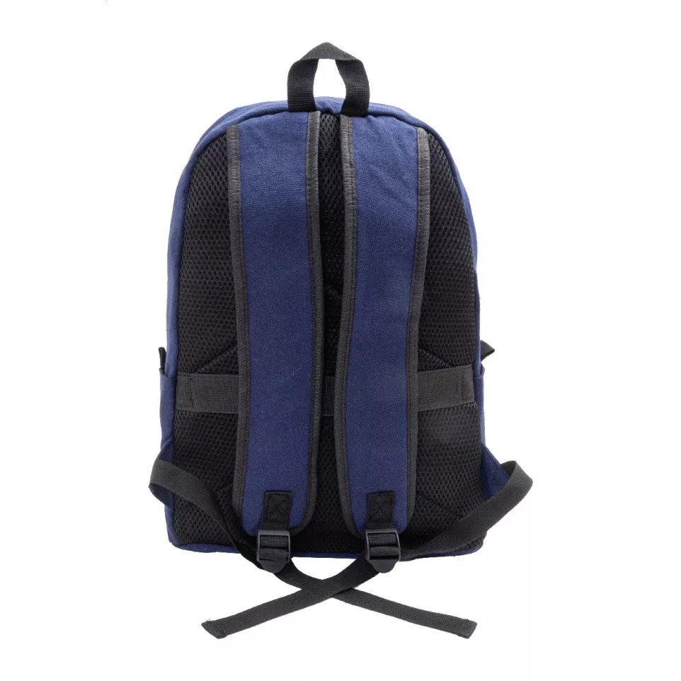 Recabak blue  recycled canvas backpack 