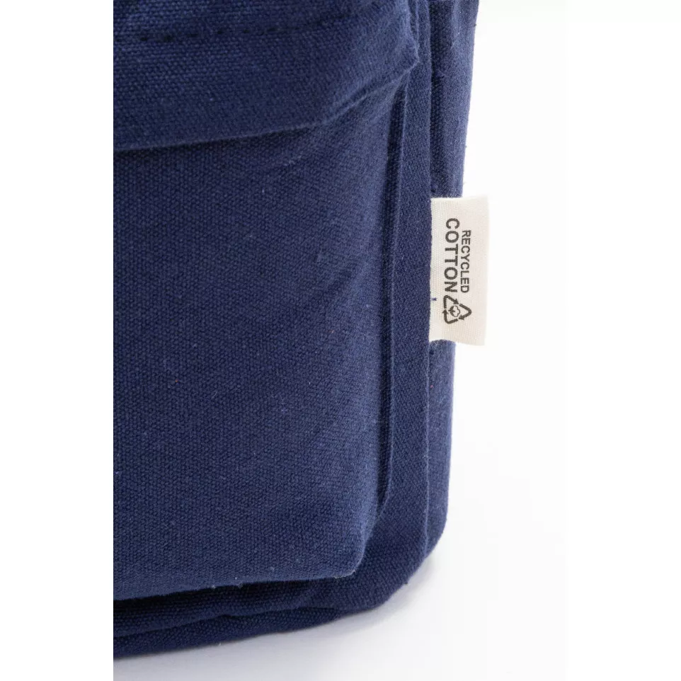 Recabak blue  recycled canvas backpack 