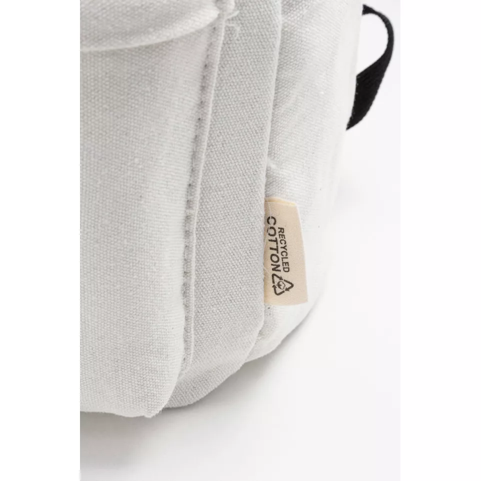 Recabak white  recycled canvas backpack 