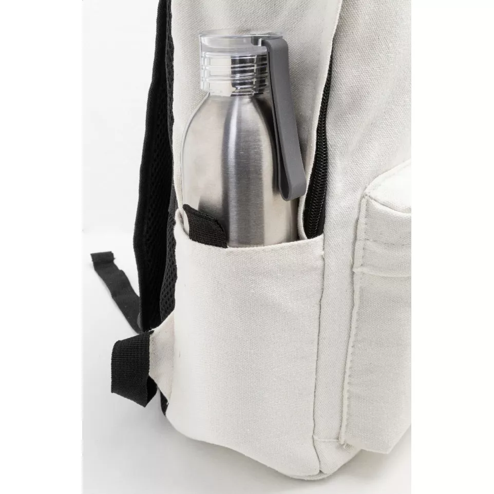 Recabak white  recycled canvas backpack 