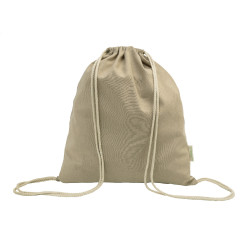 Dropex natural  recycled cotton drawstring bag 