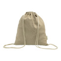 Dropex natural  recycled cotton drawstring bag 