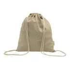 Dropex natuurlijk  recycled katoenen trekkoord tas 