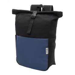 Blakkan Back blue  recycled canvas backpack 