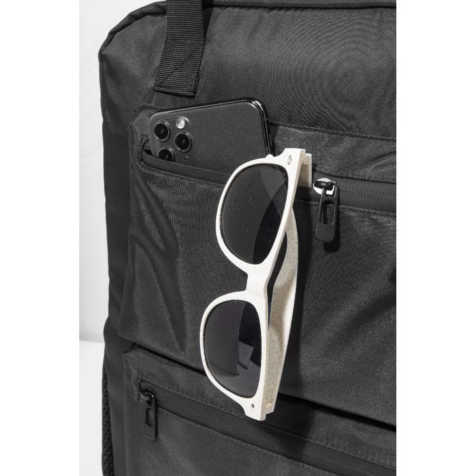 Westing black  RPET twill backpack 