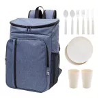 Duonic dark blue  RPET cooler picnic backpack 