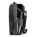Walton black  RPET document backpack 