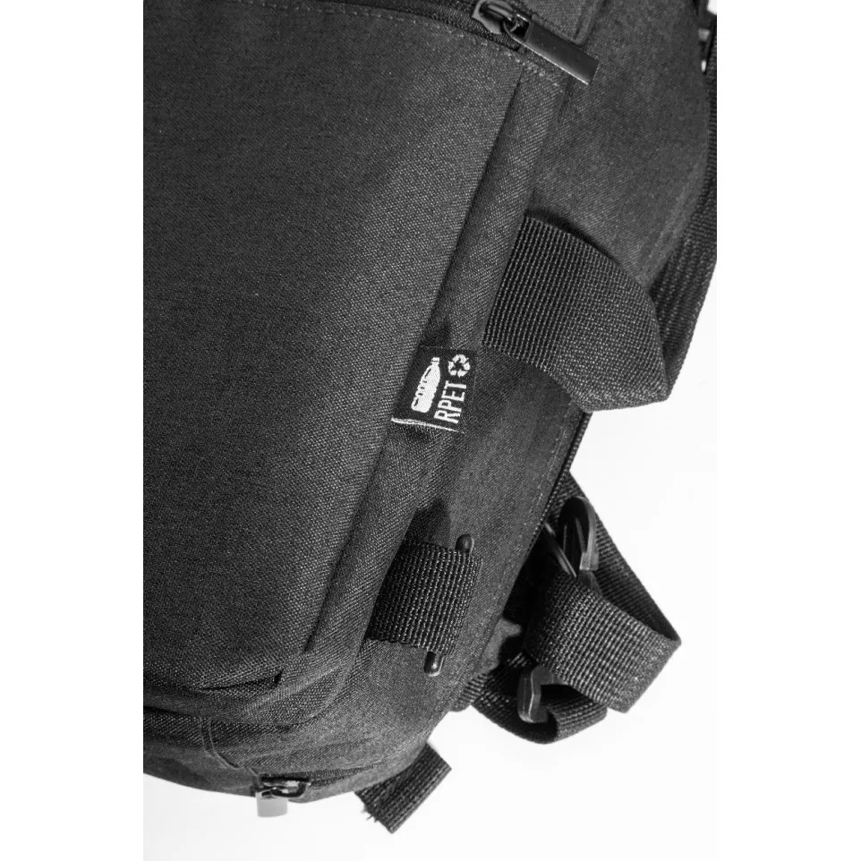 Walton black  RPET document backpack 