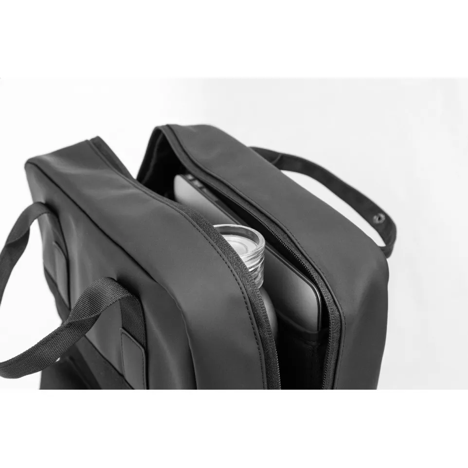 Brunel black  RPET backpack 