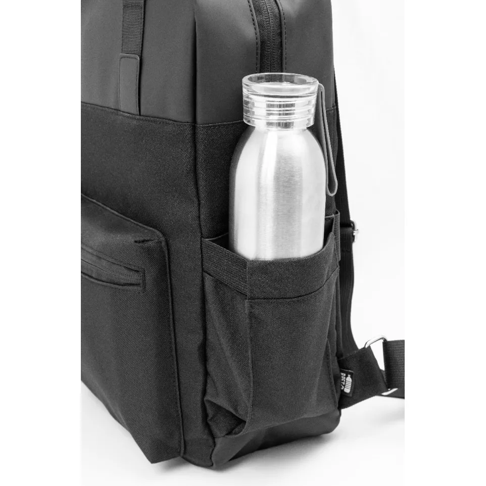 Brunel black  RPET backpack 