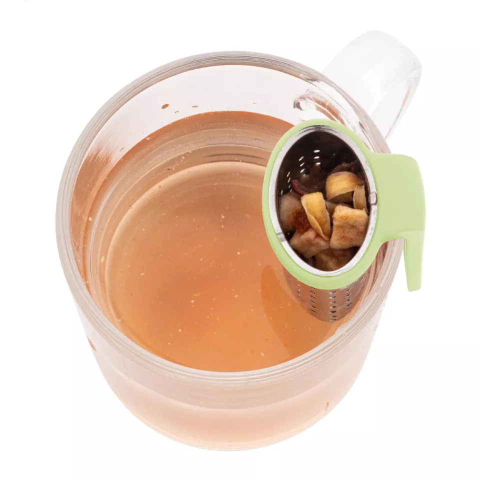 Leaflet lime green  tea infuser 