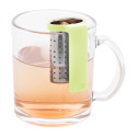 Leaflet lime green  tea infuser 