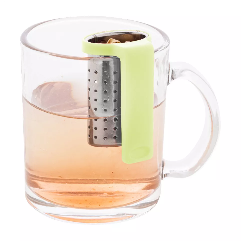 Leaflet lime green  tea infuser 