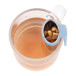Leaflet light blue  tea infuser 