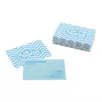 Visicard Safe white  custom tearproof business cards 