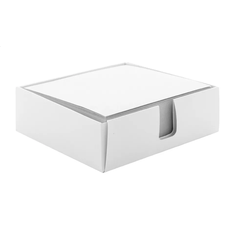 Notty blanc  Cube mémo personnalisé 