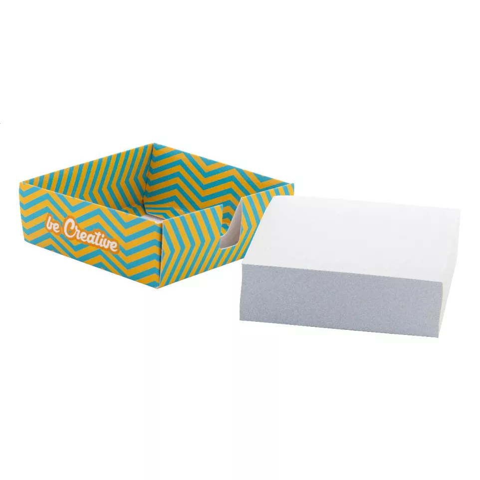 Notty blanc  Cube mémo personnalisé 