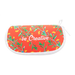 PrintSun Zip white  custom RPET sunglasses case 