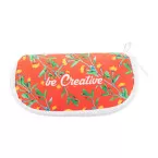 PrintSun Zip blanc  Étui à lunettes de soleil personnalisé en RPET 