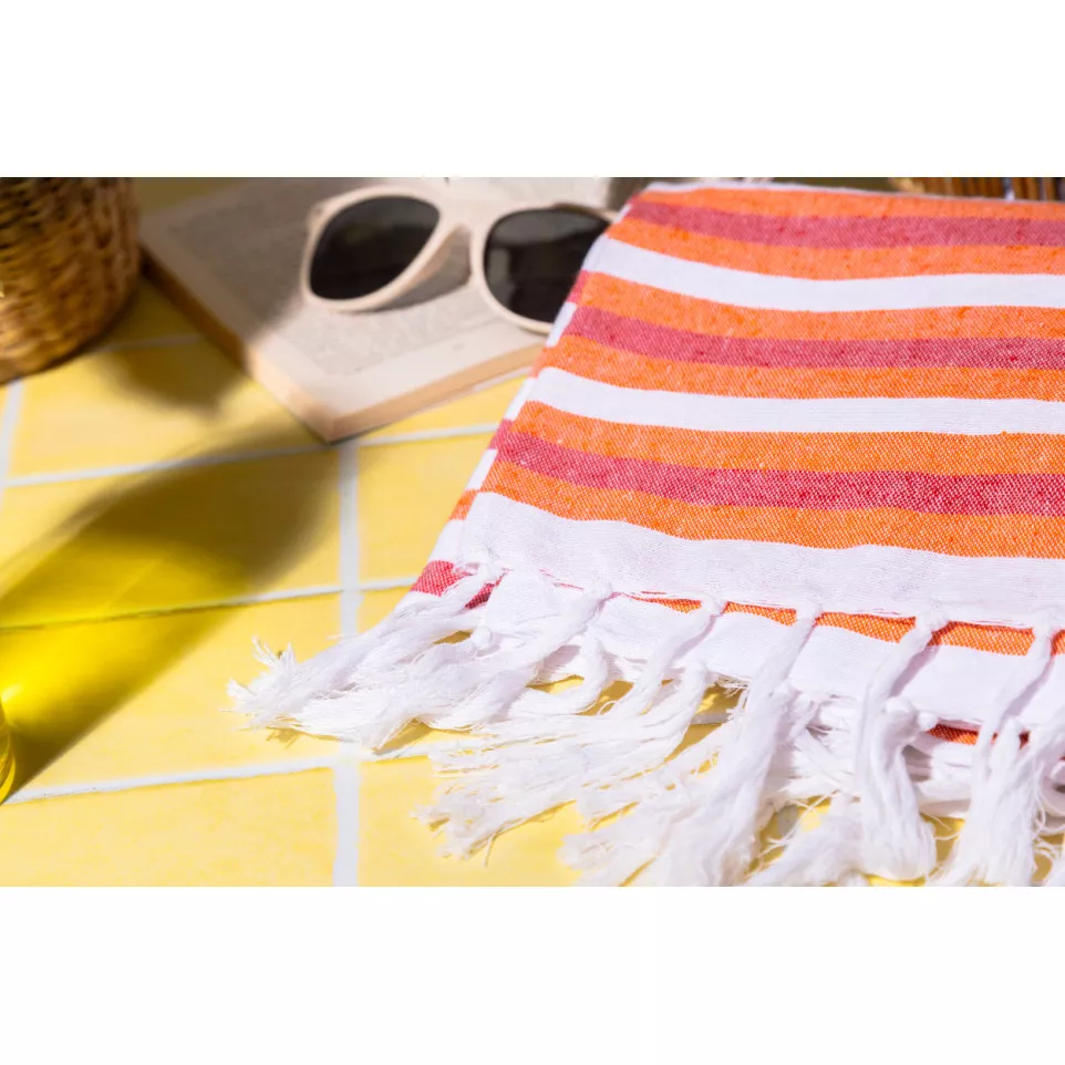 Tulum orange  beach towel 