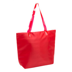 Nadra red  beach bag 