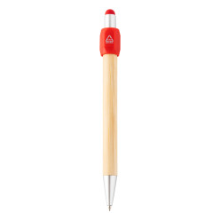 Sponner red natural spinner ballpoint pen 