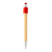 Sponner red natural spinner ballpoint pen 