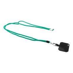 Corphon green  RPET mobile holder lanyard 
