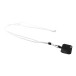 Corphon white  RPET mobile holder lanyard 