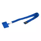 Revent Call blue  RPET mobile holder lanyard 