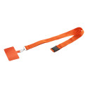 Revent Call oranje  RPET mobiele houder lanyard 