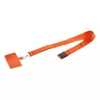 Revent Call orange  RPET mobile holder lanyard 