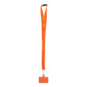 Revent Call oranje  RPET mobiele houder lanyard 