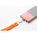 Revent Call oranje  RPET mobiele houder lanyard 