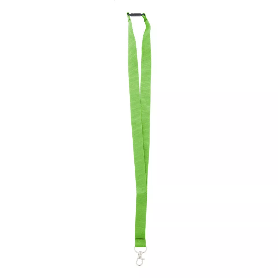 Revent lime green  RPET lanyard 