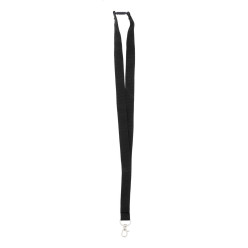 Revent black  RPET lanyard 