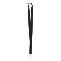 Revent black  RPET lanyard 