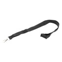 Revent black  RPET lanyard 