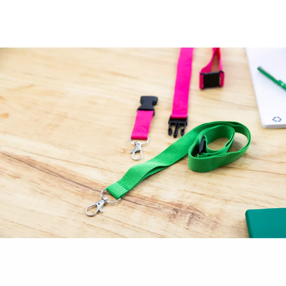 Revent green  RPET lanyard 