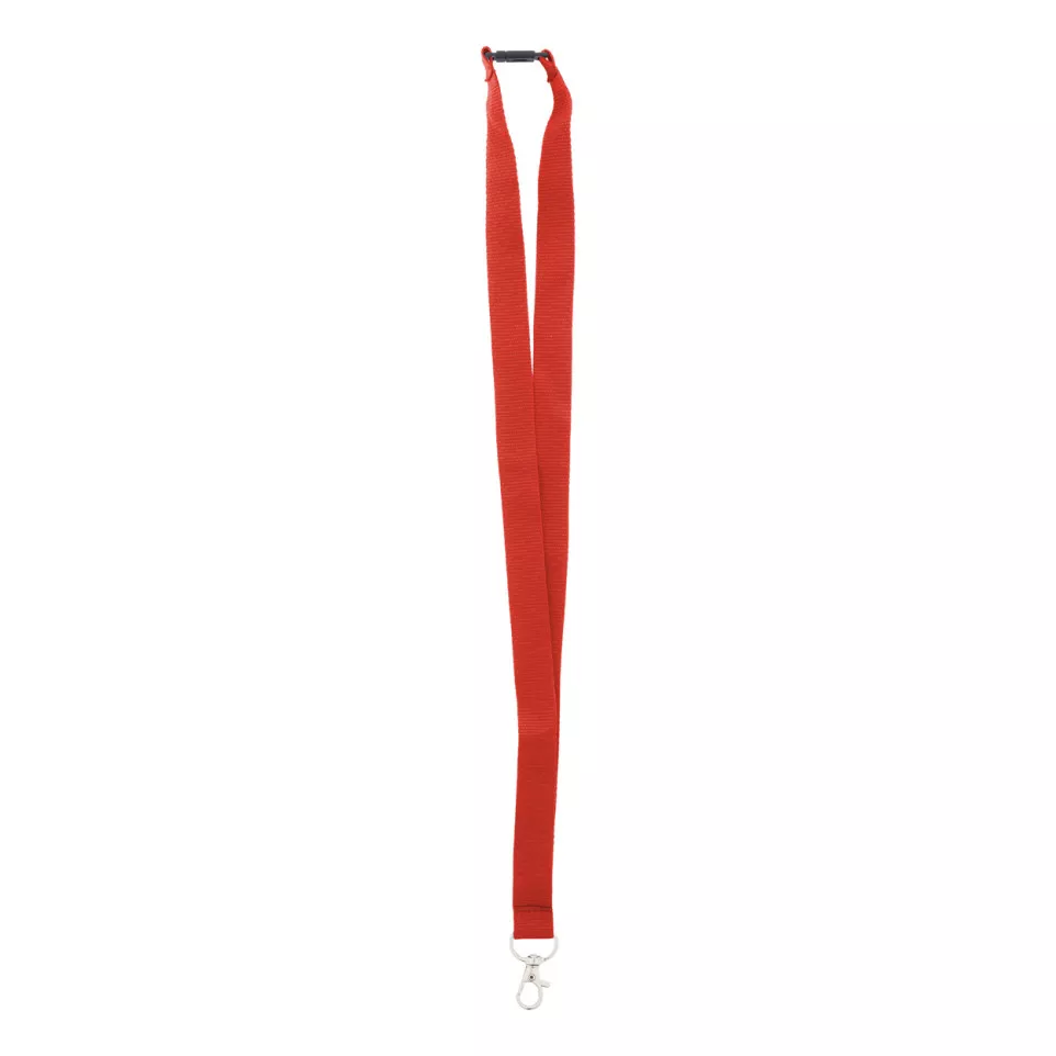 Revent red  RPET lanyard 