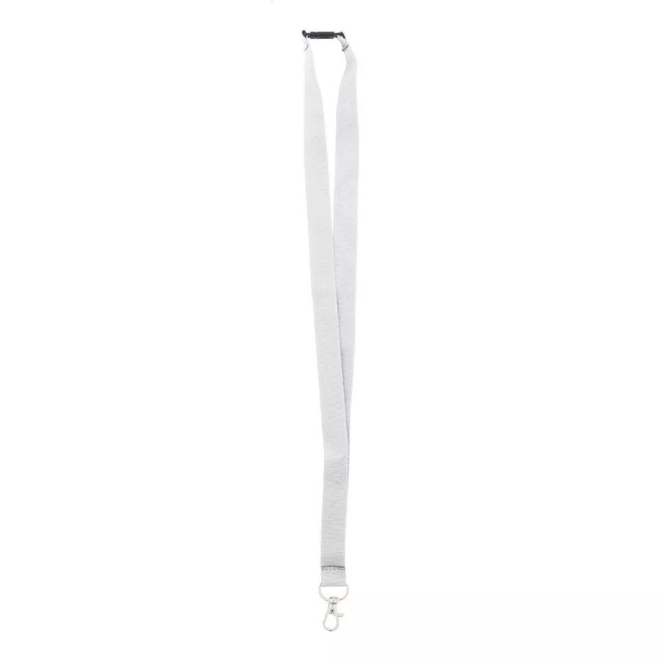 Revent white  RPET lanyard 