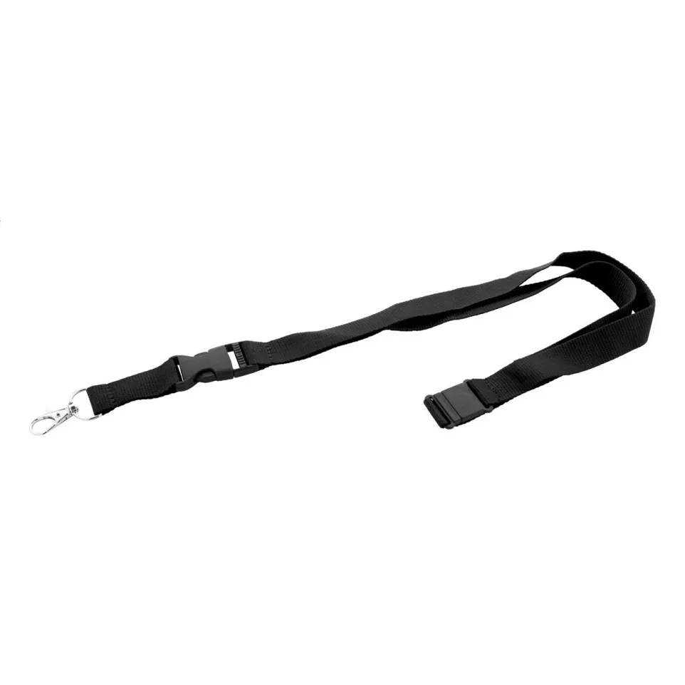 Revent Plus black  RPET lanyard 